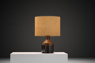  Rosenthal Glazed Ceramic Table Lamp for Rosenthal Studio Germany ca 1970s