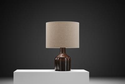 Rosenthal Glazed Ceramic Table Lamp for Rosenthal Studio Germany ca 1970s