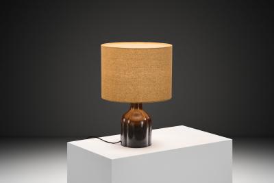  Rosenthal Glazed Ceramic Table Lamp for Rosenthal Studio Germany ca 1970s