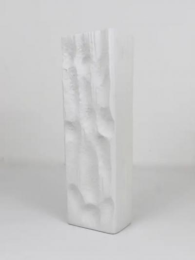  Rosenthal Netter Huge White Relief Op Art Porcelain Vase Martin Freyer Rosenthal Germany 1960s