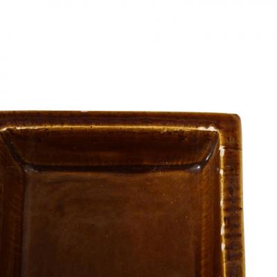  Rosenthal Netter Rosenthal Netter Box Ceramic Yellow Black White Brown Geometric Signed