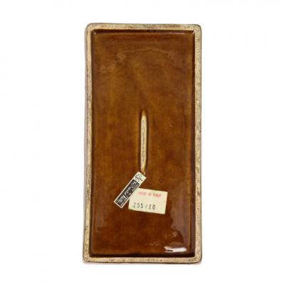  Rosenthal Netter Rosenthal Netter Box Ceramic Yellow Black White Brown Geometric Signed