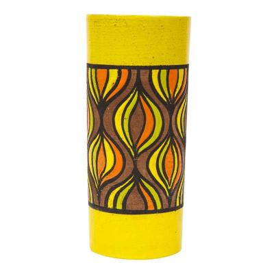  Rosenthal Netter Rosenthal Netter Vase Ceramic Yellow Orange Brown Onion Signed