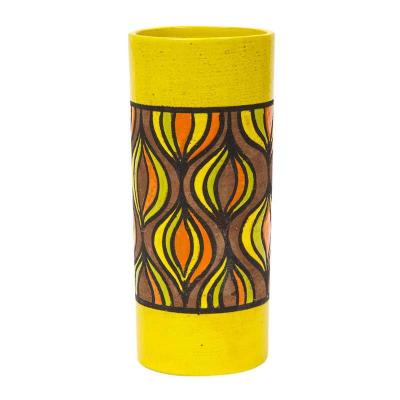  Rosenthal Netter Rosenthal Netter Vase Ceramic Yellow Orange Brown Onion Signed