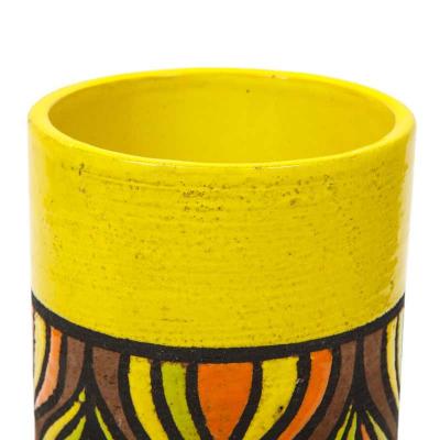  Rosenthal Netter Rosenthal Netter Vase Ceramic Yellow Orange Brown Onion Signed