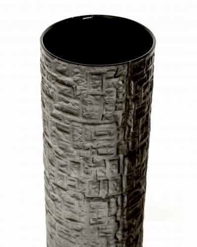  Rosenthal ROSENTHAL TEXTURED VASE PORCELAINE NOIRE BY MARTIN FREYER