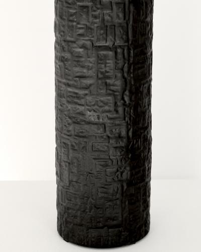  Rosenthal ROSENTHAL TEXTURED VASE PORCELAINE NOIRE BY MARTIN FREYER