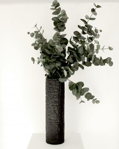  Rosenthal ROSENTHAL TEXTURED VASE PORCELAINE NOIRE BY MARTIN FREYER