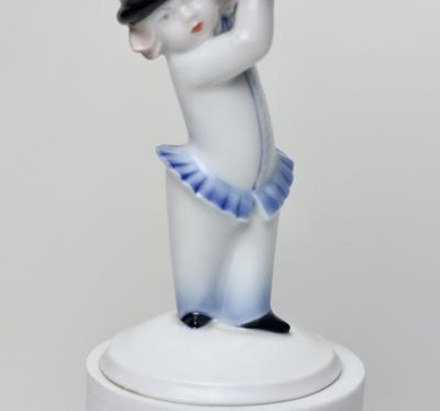 Rosenthal Rosenthal Porcelain Deco Figure Holding a Compote by Gustav Oppel 1923 Germany