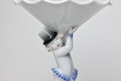  Rosenthal Rosenthal Porcelain Deco Figure Holding a Compote by Gustav Oppel 1923 Germany