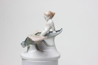  Rosenthal Rosenthal Porcelain Figure of Ground Fairy Riding on Dragonfly 1912 Germany