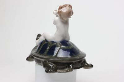  Rosenthal Rosenthal Porcelain Figure of Putti Sitting on Turtle 1920 Germany