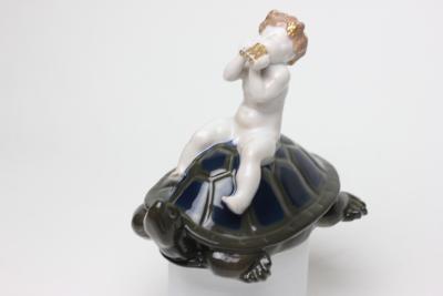  Rosenthal Rosenthal Porcelain Figure of Putti Sitting on Turtle 1920 Germany