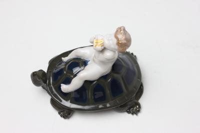  Rosenthal Rosenthal Porcelain Figure of Putti Sitting on Turtle 1920 Germany