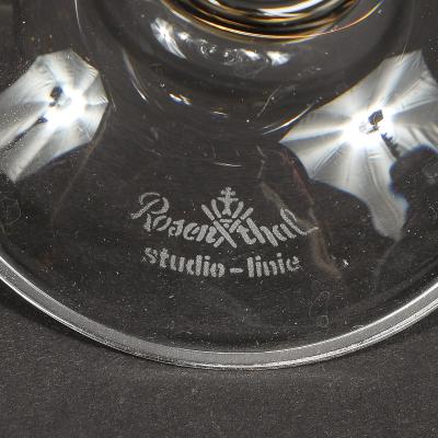  Rosenthal Set of 12 Clarion Wine Glasses signed Rosenthal by Sigrid Hartmann Reelitz