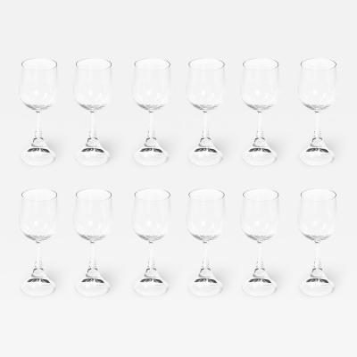  Rosenthal Set of 12 Clarion Wine Glasses signed Rosenthal by Sigrid Hartmann Reelitz