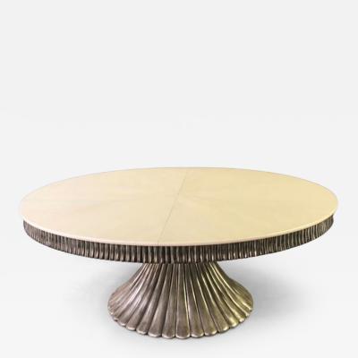  Rossi Evolution Table Art Deco White Lacewood Top