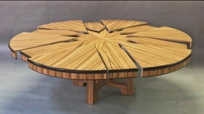  Rossi Evolution Table Zebrawood Table