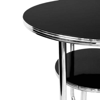  Royal Chrome Original Streamline Art Deco Chrome Side Table by Royal Chrome