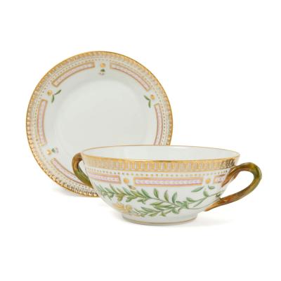  Royal Copenhagen 148 Piece Royal Copenhagen Flora Danica Part Dessert Service By Royal Copenhagen