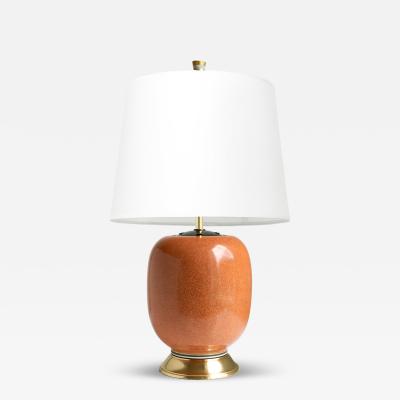  Royal Copenhagen A ROYAL COPENHAGEN CRACKLE GLAZED CERAMIC LAMP WITH DOUBLE SOCKET CLUSTER