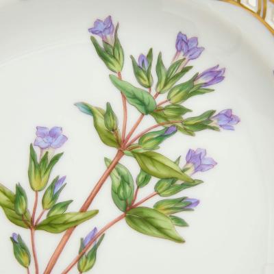  Royal Copenhagen A Set of Six Royal Copenhagen Flora Danica Porcelain Dishes