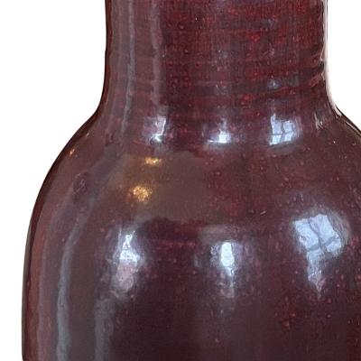  Royal Copenhagen Art Deco Vase in Rich Oxblood Glaze by Patrick Nordstrom