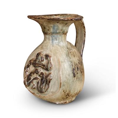  Royal Copenhagen Duo of Medievalist Vases in Sung Glaze by Bode Willumsen