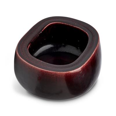  Royal Copenhagen Exceptional Organically Modeled Bowl in Oxblood Glaze by Eva Staehr Nielsen