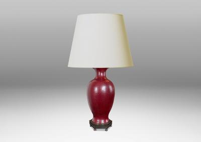  Royal Copenhagen Exceptional Table Lamp in Oxblood Glaze by Royal Copenhagen