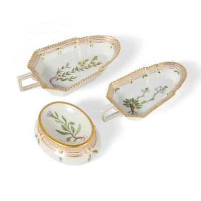  Royal Copenhagen Extensive Royal Copenhagen Flora Danica Porcelain Dinner Service