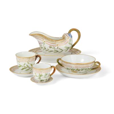  Royal Copenhagen Extensive Royal Copenhagen Flora Danica Porcelain Dinner Service