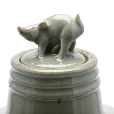 Royal Copenhagen Extraordinary Monumental Hunting Theme Urn by Helge Christoffersen