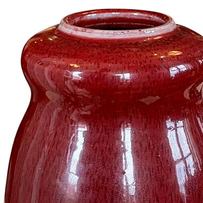  Royal Copenhagen Fine Double Gourd Oxblood Glaze Vase by Patrick Nordstrom