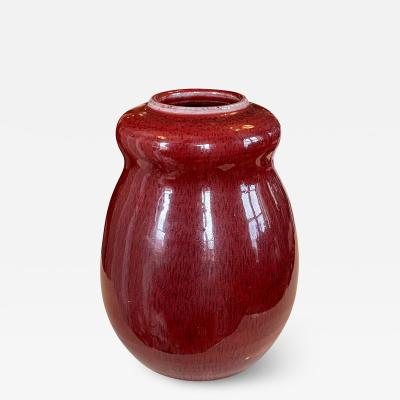  Royal Copenhagen Fine Double Gourd Oxblood Glaze Vase by Patrick Nordstrom