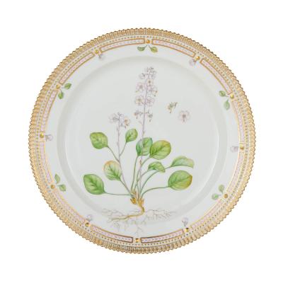  Royal Copenhagen Four Royal Copenhagen Flora Danica Porcelain Serving Plates
