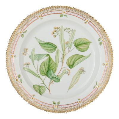  Royal Copenhagen Four Royal Copenhagen Flora Danica Porcelain Serving Plates