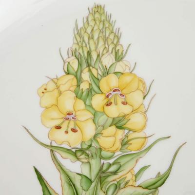  Royal Copenhagen Four Royal Copenhagen Flora Danica Porcelain Serving Plates
