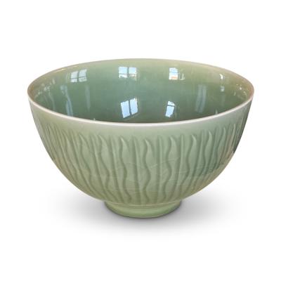  Royal Copenhagen Large Celadon Glaze Bowl by Gerd Bogelund for Royal Copenhagen