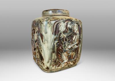  Royal Copenhagen Lidded Jar by Jais Nielsen for Royal Copenhagen