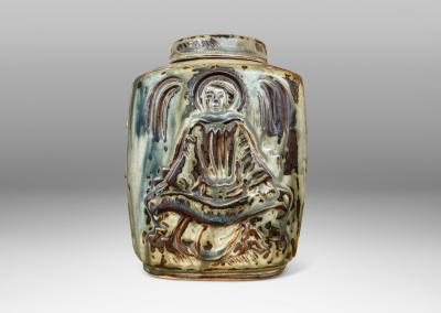  Royal Copenhagen Lidded Jar by Jais Nielsen for Royal Copenhagen