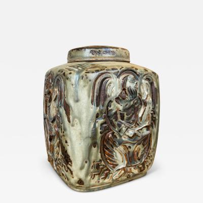  Royal Copenhagen Lidded Jar by Jais Nielsen for Royal Copenhagen