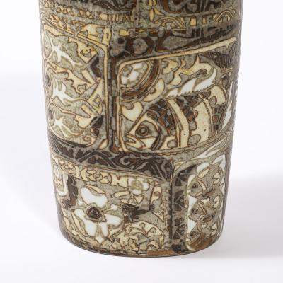  Royal Copenhagen Mid Century Modernist Ceramic Vase by Johanne Gerber for Royal Copenhagen