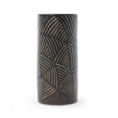  Royal Copenhagen Outstanding Vase with Carved Design by Eva Staehr Nielsen