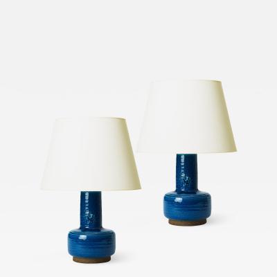  Royal Copenhagen Pair of Mid Century Modern Lamps by J rgen Mogensen