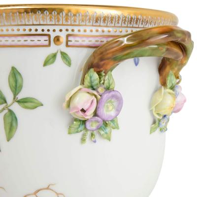  Royal Copenhagen Pair of Royal Copenhagen Flora Danica Porcelain Wine Coolers