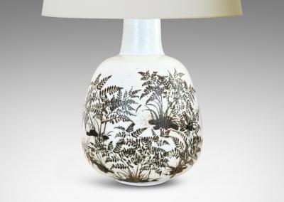  Royal Copenhagen Pair of Table lamps by Nils Thorsson for Royal Copenhagen