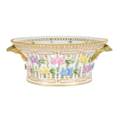  Royal Copenhagen Set of Four Royal Copenhagen Flora Danica Porcelain Baskets