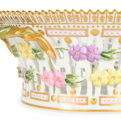  Royal Copenhagen Set of Four Royal Copenhagen Flora Danica Porcelain Baskets