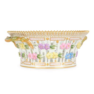  Royal Copenhagen Set of Four Royal Copenhagen Flora Danica Porcelain Baskets